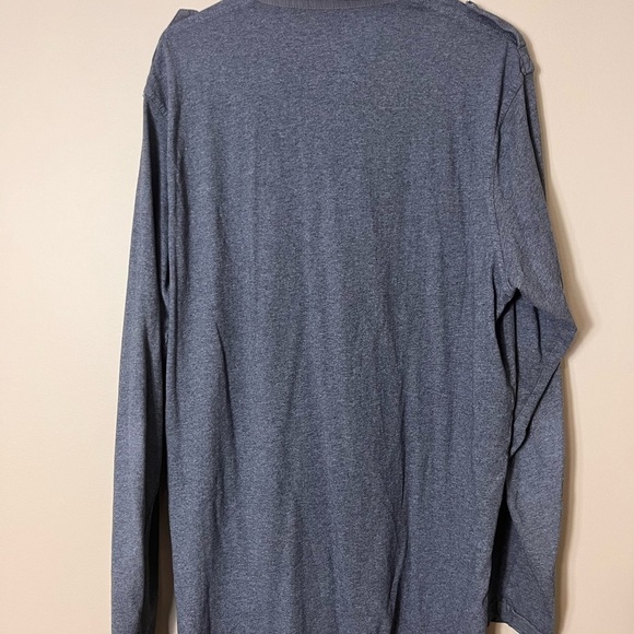 2 Men’s Vintage Old Navy Cotton Long Sleeve Collar Shoulder Tab Pocket Shirt XL - Picture 4 of 13